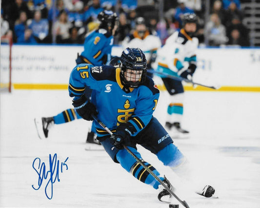Signed Savannah Harmon PWHL Toronto Sceptres Autographed 8x10 Photo #2 Original