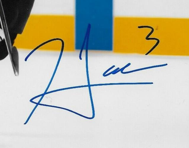 Signed Henry Thrun San Jose Sharks Autographed 8x10 Photo #1 Original