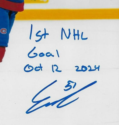 Signed Emil Heineman Montreal Canadiens 8x10 Photo #1 Original Private Signing