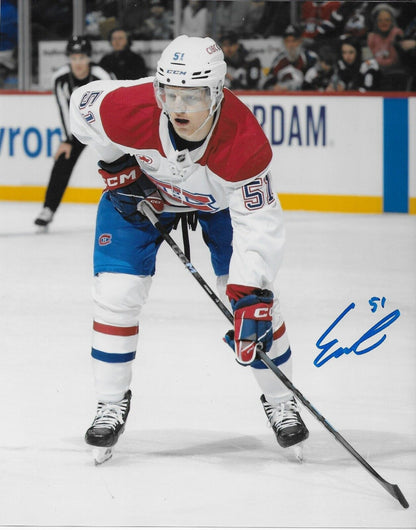 Signed Emil Heineman Montreal Canadiens 8x10 Photo #7 Original Private Signing
