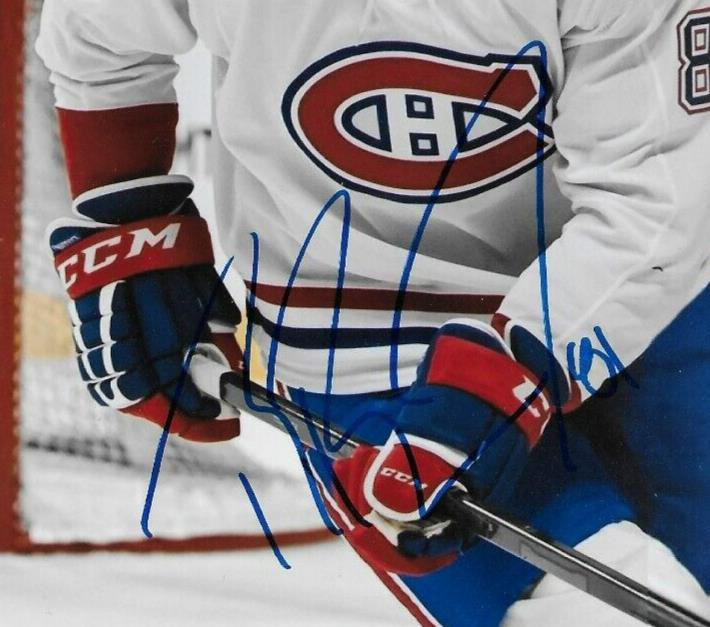 Signed Brandon Baddock Montreal Canadiens 8x10 Photo #1 Original