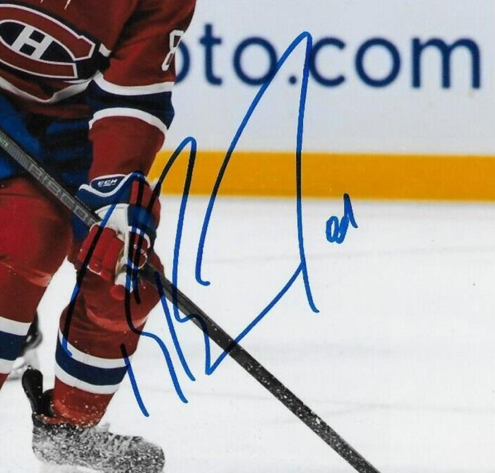 Signed Brandon Baddock Montreal Canadiens 8x10 Photo #2 Original