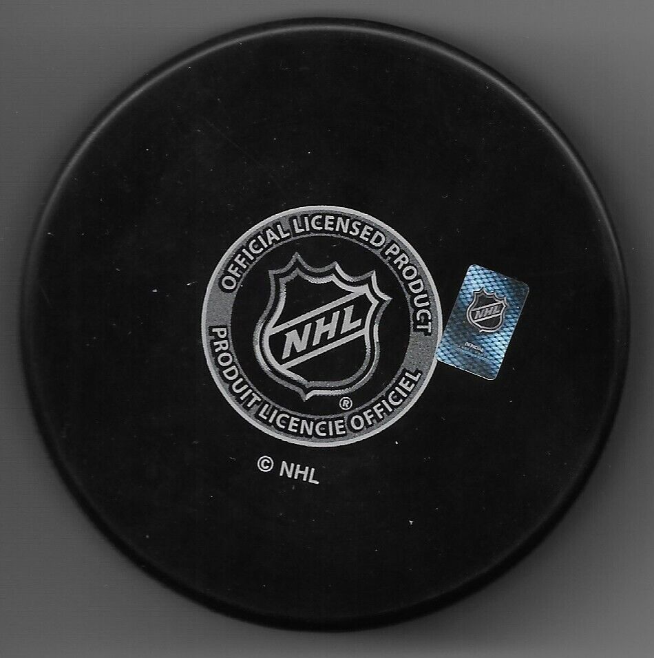 Signed Chris Nilan Montreal Canadiens Hockey Puck w Knuckles Private Signing