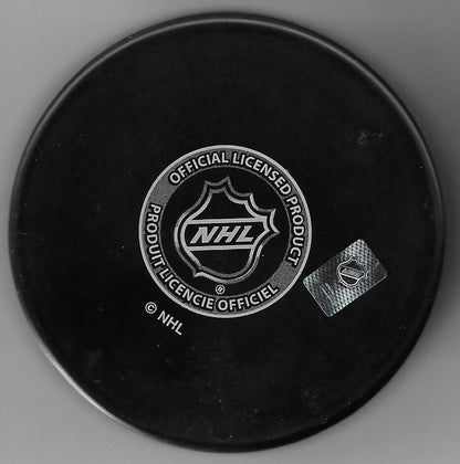 Signed Rick Green Montreal Canadiens Hockey Puck with 86 Cup Private Signing