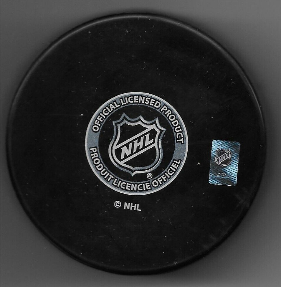 Signed Pierre Turgeon Buffalo Sabres Puck w HOF 23 Inscription Private Signing