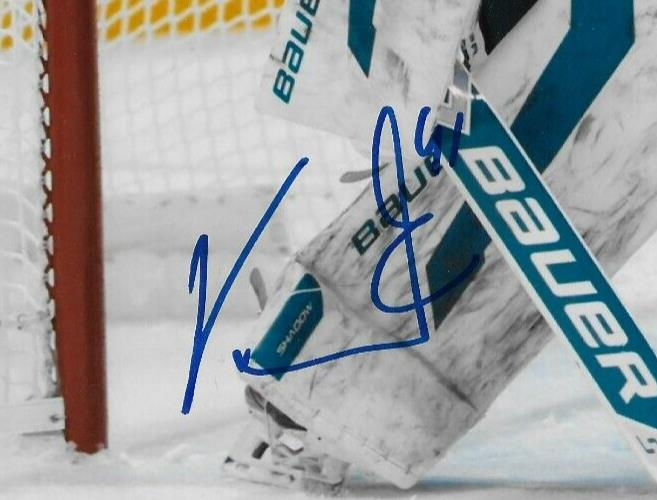 Signed Vitek Vanecek San Jose Sharks Autographed 8x10 Photo #1 Original