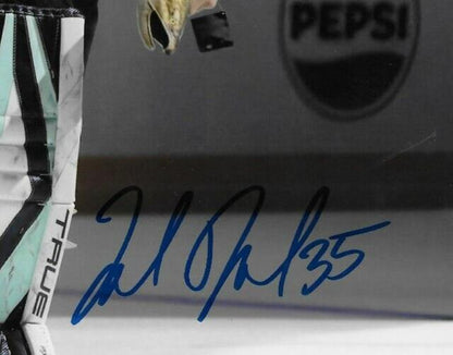 Signed Joey Daccord Seattle Kraken Goalie Autographed 8x10 Photo #1 Original