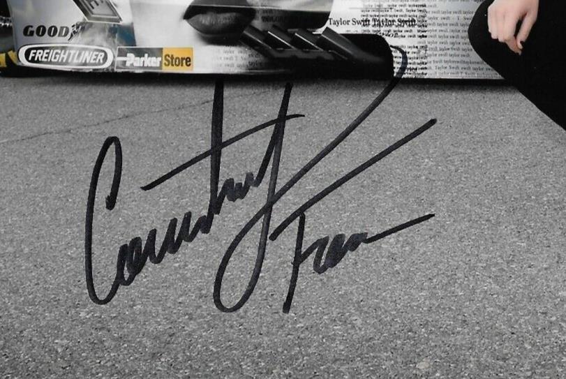 Signed Courtney Force NHRA Driver Autographed 8x10 Photo #2 Original