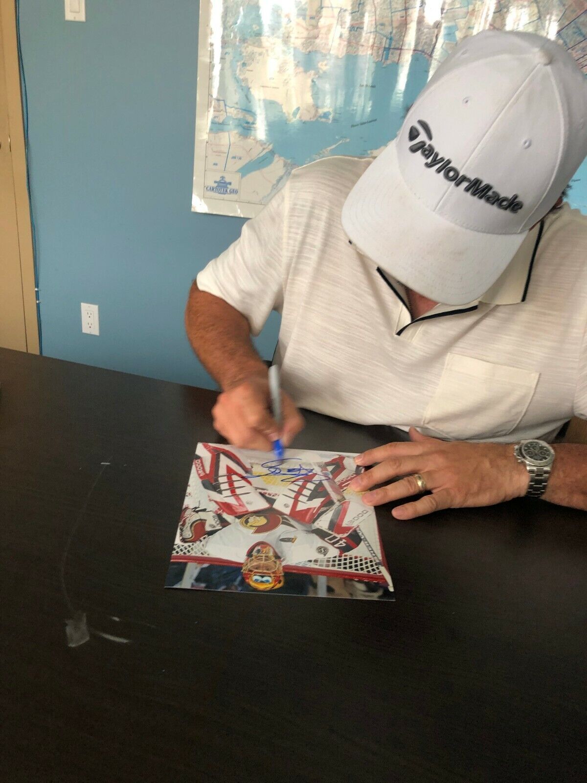 Signed Patrick Lalime Ottawa Senators Autographed Clear Acrylic Puck #2 Original