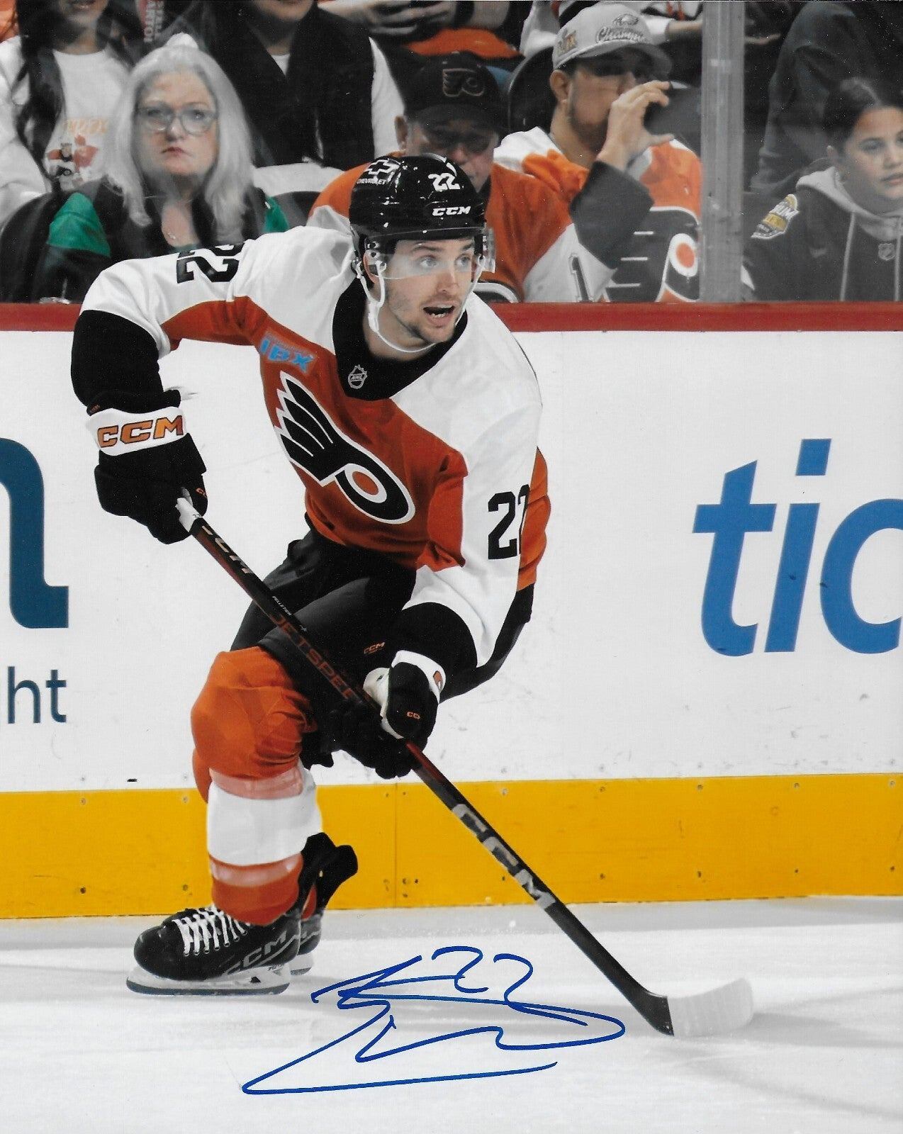 Signed Jacob Pelletier Philadelphia Flyers Autographed 8x10 Photo #2 Original