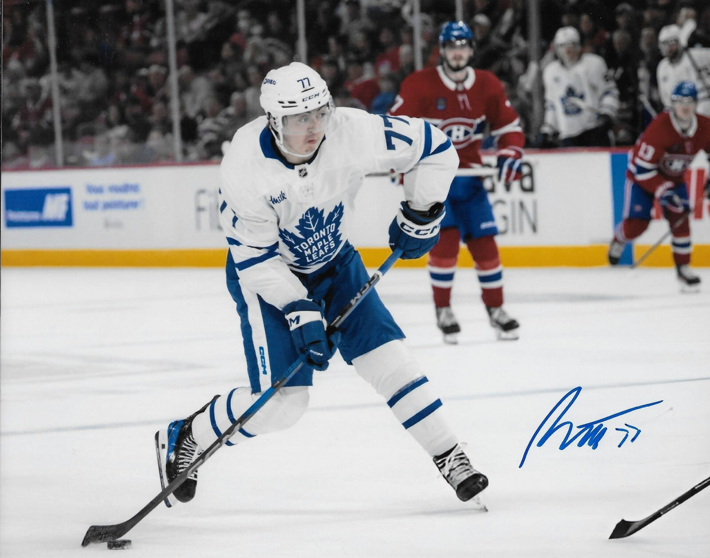 Signed Ryan Tverberg Toronto Maple Leafs 8x10 Photo #1 AHL Marlies Original