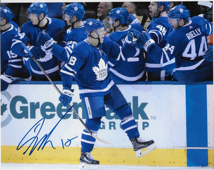 Signed Andreas Johnsson Toronto Maple Leafs San Jose 8x10 Photo #1 Original