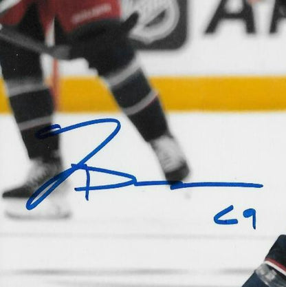 Signed Jordan Dumais Columbus Blue Jackets Autographed 8x10 Photo #1 Original