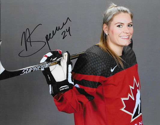 Signed Natalie Spooner PWHL Toronto Sceptres Autographed 8x10 Photo #5 Original