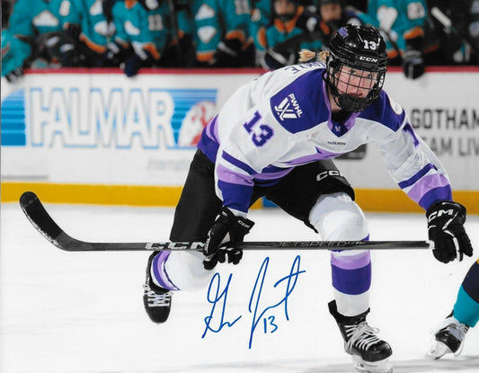 Signed Grace Zumwinkle PWHL Minnesota Frost Autographed 8x10 Photo #2 Original