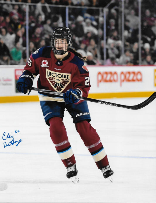 Signed Claire DeGeorge PWHL Montreal Victoire Autographed 8x10 Photo #4 Original