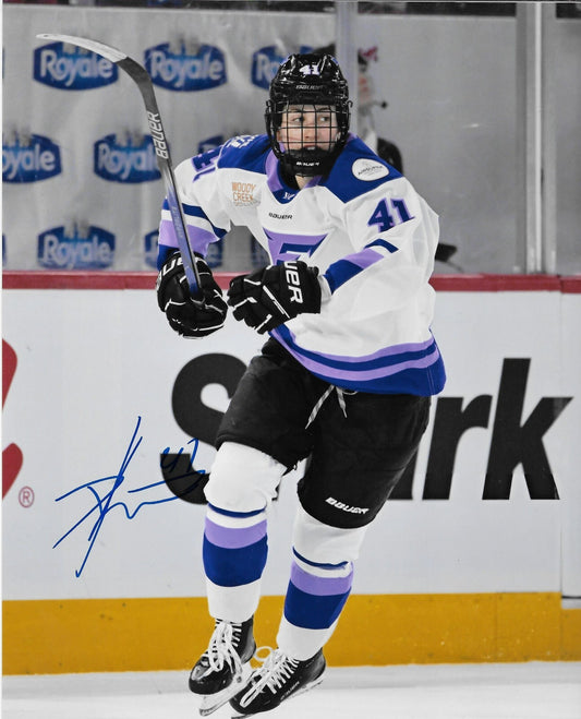 Signed Denisa Krizova PWHL Minnesota Frost Autographed 8x10 Photo #1 Original