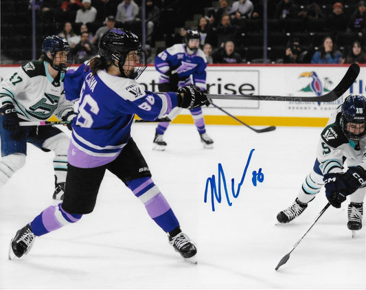 Signed Michela Cava PWHL Minnesota Frost Autographed 8x10 Photo #2 Original
