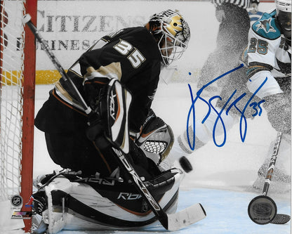 Signed Jean Sebastian Giguere Anaheim Ducks Autographed 8x10 Photo #1 Original