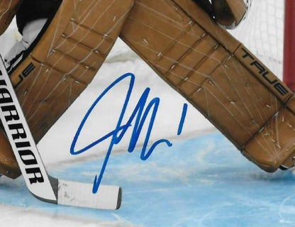 Signed Jeremy Swayman Boston Bruins 8x10 Photo #1 with JSA Authentication