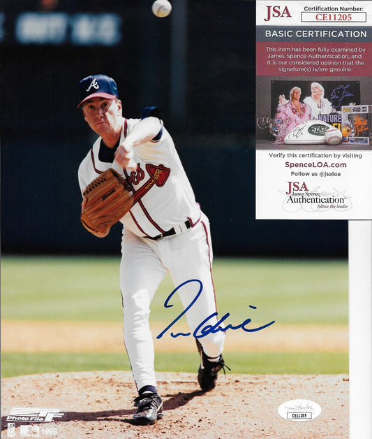 Signed Tom Glavine Atlanta Braves Hall of Famer 8x10 Photo #2 JSA Authentication