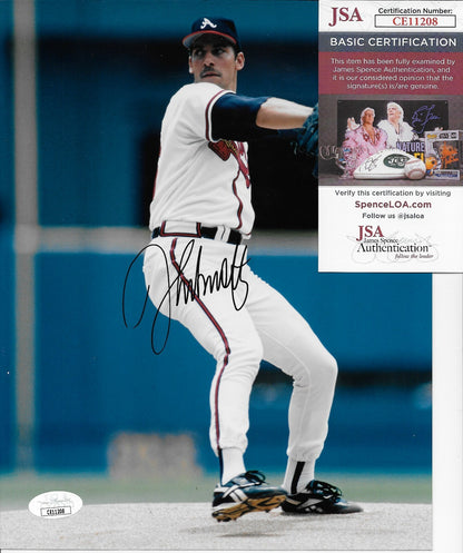 Signed John Smoltz Atlanta Braves Hall of Famer 8x10 Photo #1 JSA Authentication