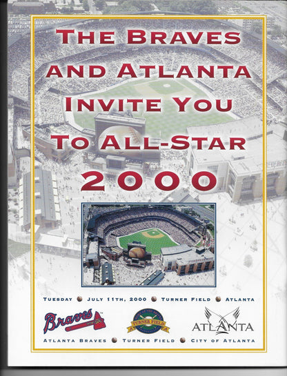 Signed John Rocker Atlanta Braves Program Autographed with JSA Authentication