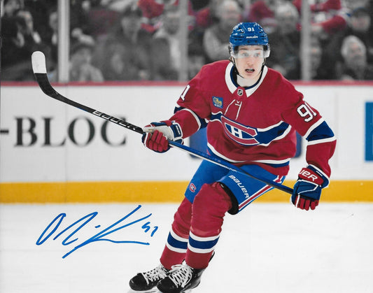Signed Oliver Kapanen Montreal Canadiens Autographed 8x10 Photo #3 Original
