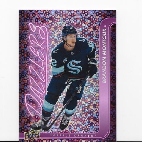 Brandon Montour 2024-25 Upper Deck Extended Pink Dazzler #DZ-123 Seattle Kraken