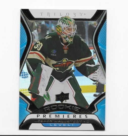 Jesper Wallstedt 2024-25 Upper Deck Extended Trilogy # 947/999 Rookie Premiers