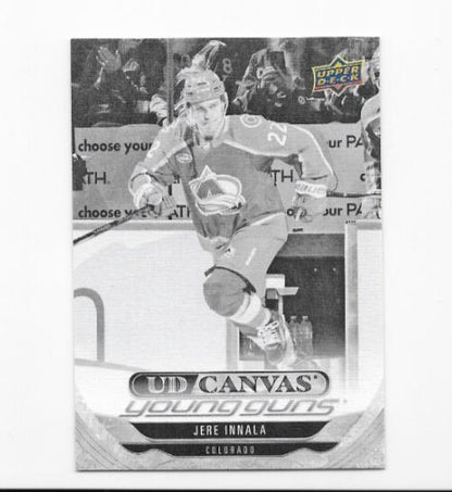 Jere Innala 2024-25 Upper Deck Extended Canvas Young Guns Black and White c355