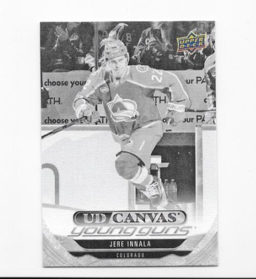 Jere Innala 2024-25 Upper Deck Extended Canvas Young Guns Black and White c355