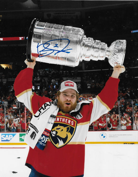 Signed Tobias Bjornfot Florida Panthers Stanley Cup 8x10 Photo #1 Original