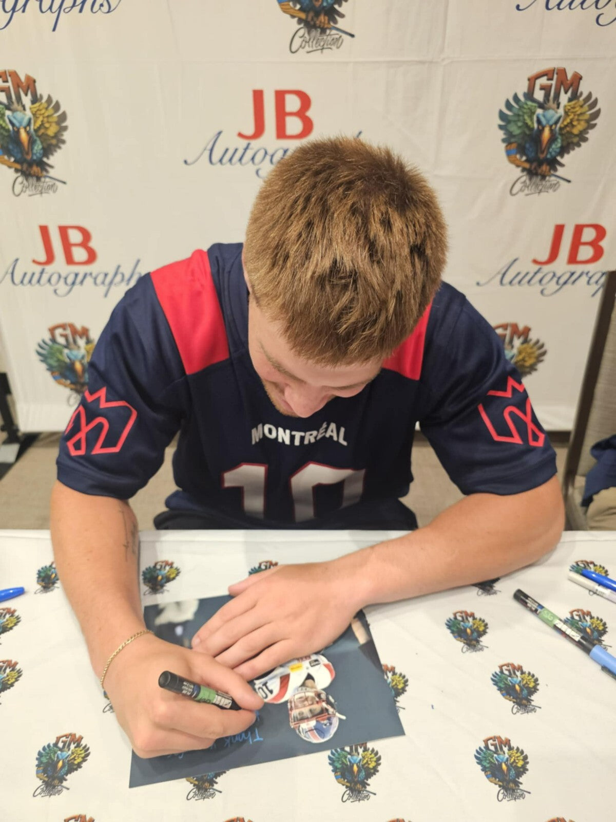 Signed Davis Alexander Montreal Alouettes 8x10 Photo #6 From Private Signing