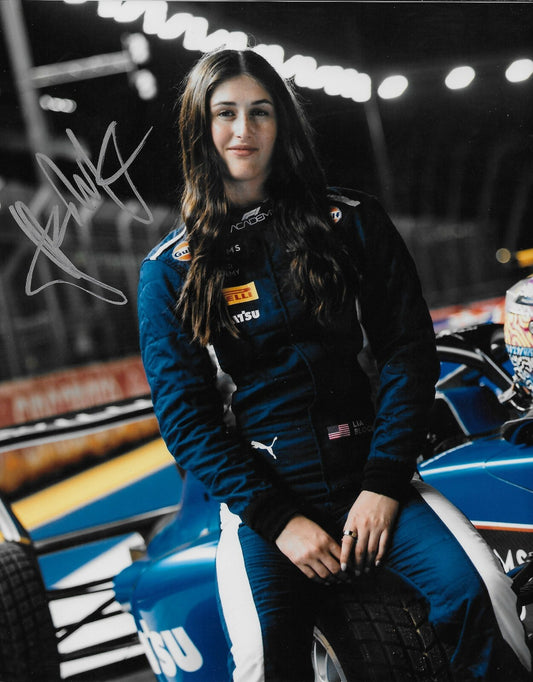 Signed Lia Block Formula 1 Academy Williams and Art Racing 8x10 Photo 6 Original