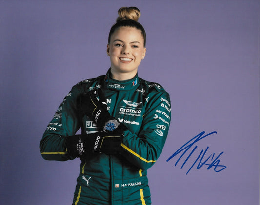 Signed Tina Hausmann Formula 1 Academy Aston Martin Racing 8x10 Photo 6 Original