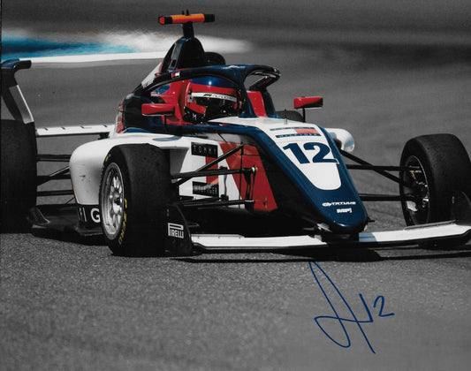 Signed Alba Larsen Formula 1 Academy Tommy Hilfiger Racing 8x10 Photo 2 Original