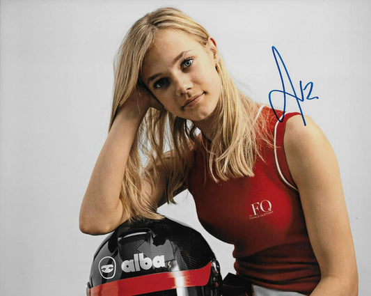 Signed Alba Larsen Formula 1 Academy Tommy Hilfiger Racing 8x10 Photo 7 Original