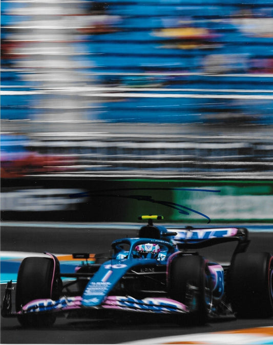 Signed Pierre Gasly Formula 1 Alpine Racing Autograped 8x10 Photo # 6 Original