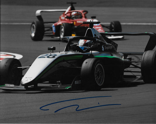 Signed Doriane Pin Formula 1 Academy Prema Racing 8x10 Photo #2 Original
