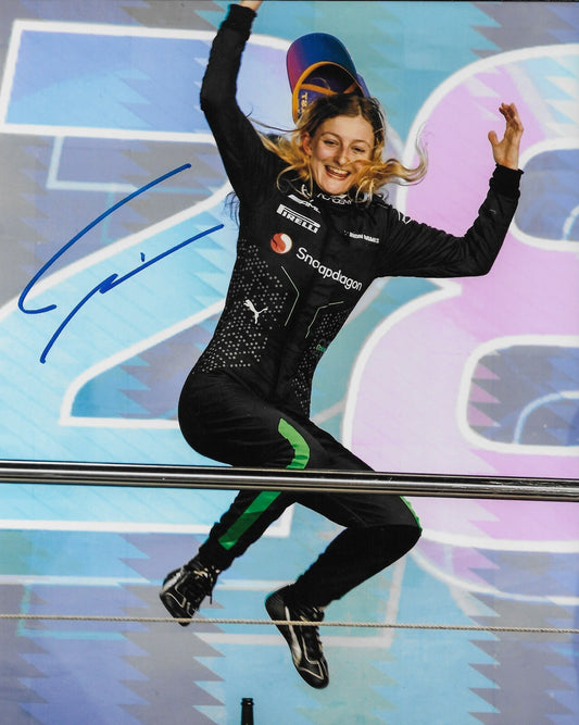 Signed Doriane Pin Formula 1 Academy Prema Racing 8x10 Photo #4 Original
