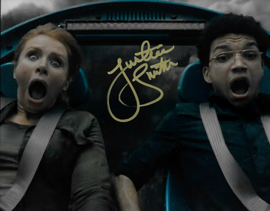 Signed Justice Smith Jurassic World: Fallen Kingdom 8x10 Photo #4 Original