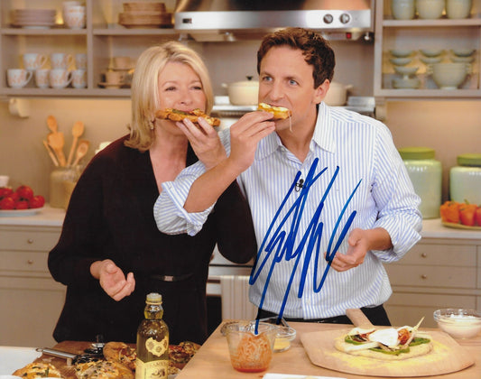 Signed Seth Meyers SNL Late Night with Seth Meyers 8x10 Photo #2 Original
