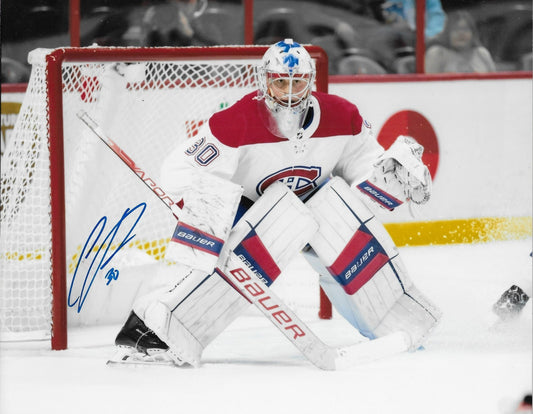 Signed Cayden Primeau Montreal Canadiens Autographed 8x10 Photo #5 Original