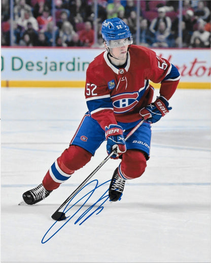 Signed Justin Barron Montreal Canadiens  Autographed 8x10 Photo #7 Original