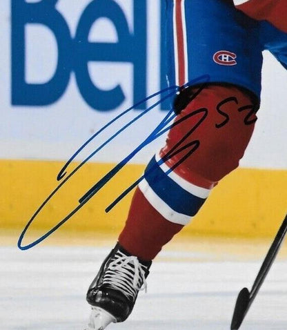 Signed Justin Barron Montreal Canadiens Autographed 8x10 Photo #8 Original