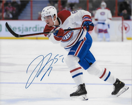 Signed Justin Barron Montreal Canadiens Autographed 8x10 Photo #4 Original