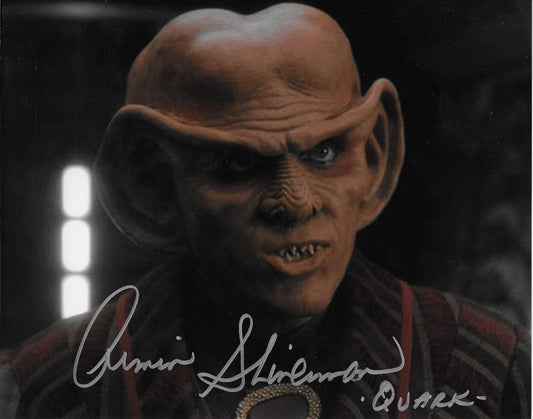 Signed Armin Shimerman Star Trek Inscribed Quark 8x10 Photo #4 Original