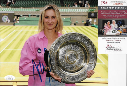 Signed Marketa Vondrousova Wimbledon 2023 Tennis 8x10 Photo 3 JSA Authentication