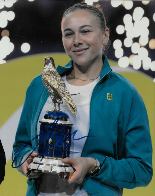 Signed Amanda Anisimova Womens Tennis Autographed 8x10 Photo #1 Original